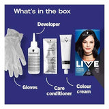 LIVE Intense Colour Permanent Black Hair Dye Deep Black
