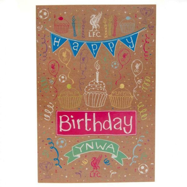 Liverpool FC YNWA Birthday Card (23cm x 15cm)
