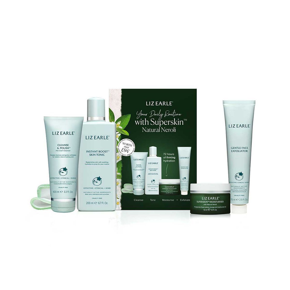 Liz Earle Your Daily Routine with Superskin™ Moisturiser Natural Neroli