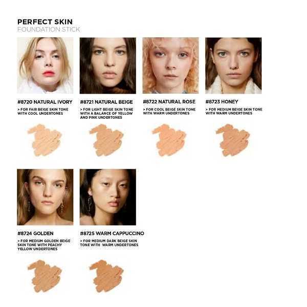 Lord & Berry Perfect Skin Foundation Stick, Nat.Ivory 50g