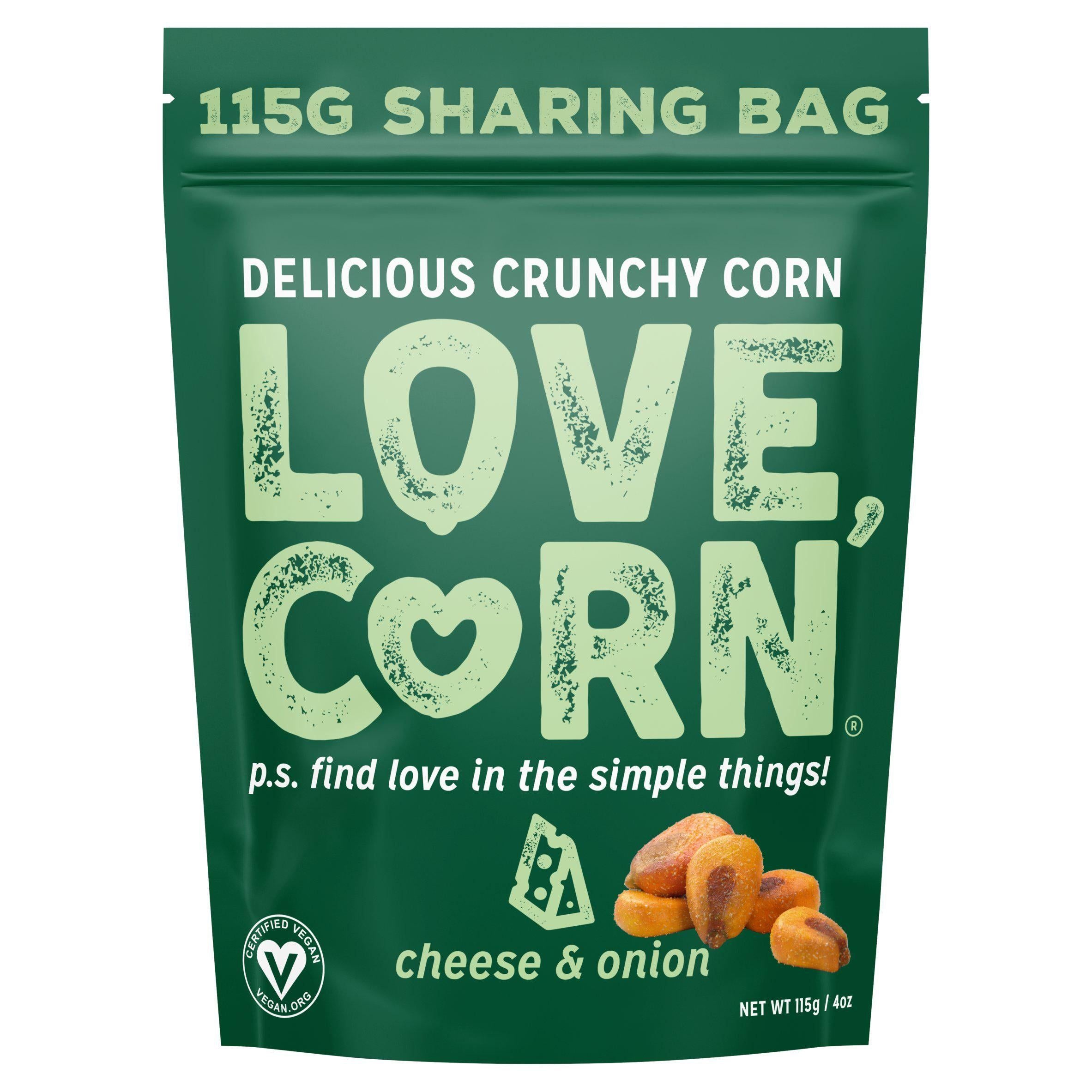 Love Corn Cheese & Onion Premium Crunchy Corn 115g