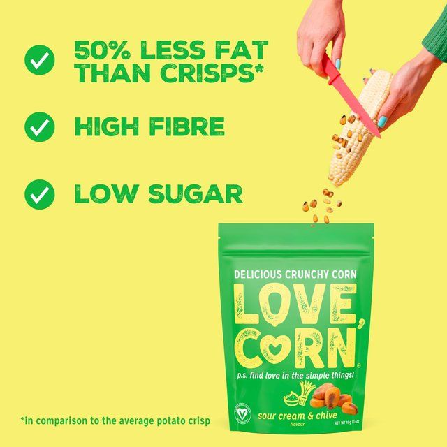 LOVE CORN Sour Cream & Chive Crunchy Corn 115g