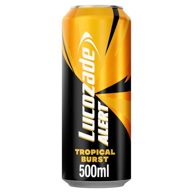 Lucozade Alert Tropical Burst Energy Drink Multipack 12 x 500ml