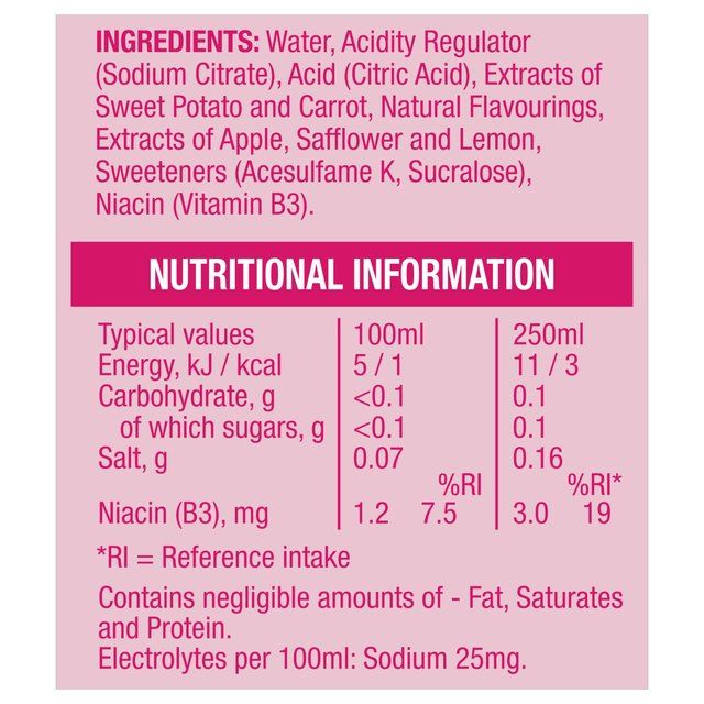 Lucozade Sport Drink Zero Sugar Berry 4 x 500ml
