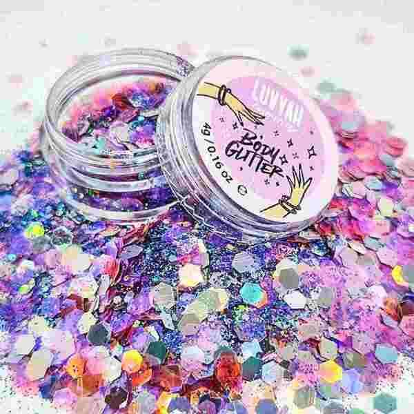 Luvyah Cosmetics Mermaid Pink Festival Body Face Glitter 10g