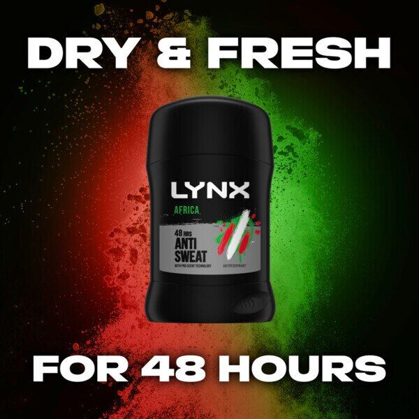Lynx 48 Hour Anti-Perspirant Stick Deodorant Africa 50ml