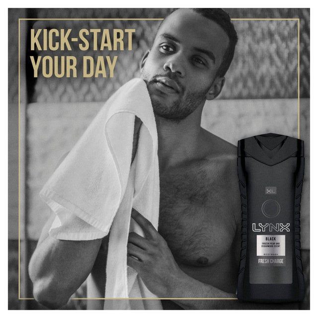 Lynx Black Body Wash Shower Gel 500ml