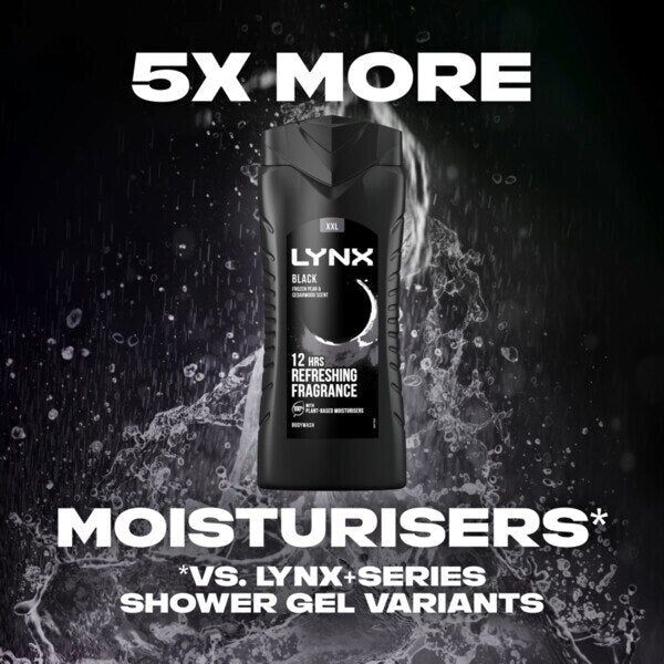 Lynx Bodywash Shower Gel Black 500ml