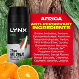 Lynx Dry Africa Spray Anti-Perspirant Deodorant 150ml