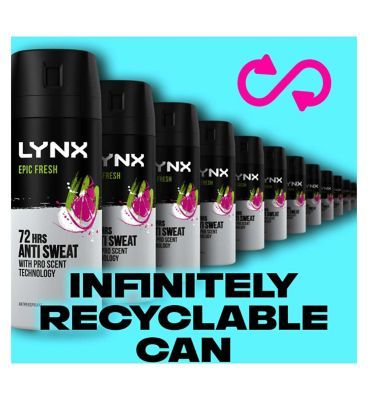 Lynx Epic Fresh Grapefruit & Tropical Pineapple Scent Antiperspirant Deodorant Spray 150ml