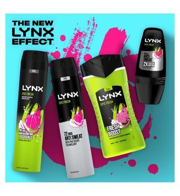 Lynx Epic Fresh Grapefruit & Tropical Pineapple Scent Body Spray For Men 250ml