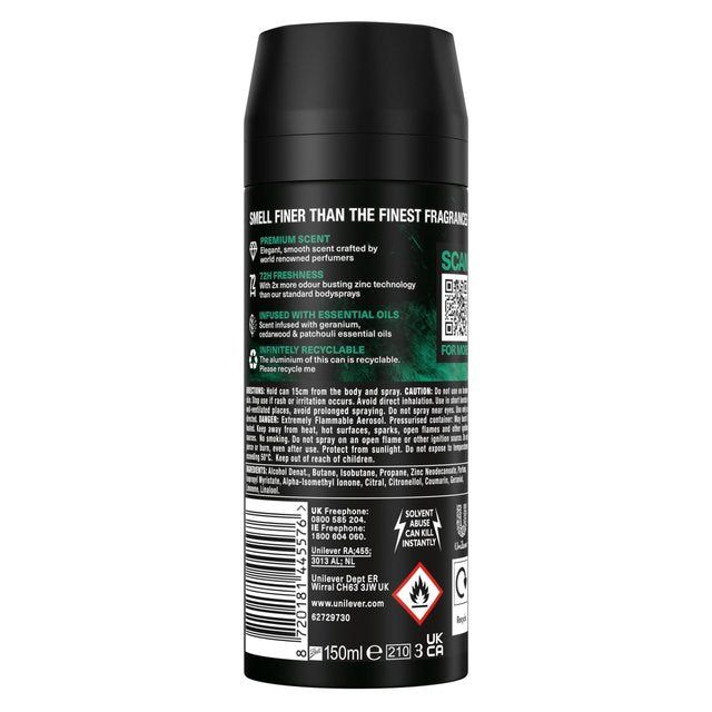 Lynx Fine Fragrance Collection Premium Deodorant Bodyspray Emerald Sage 150ml