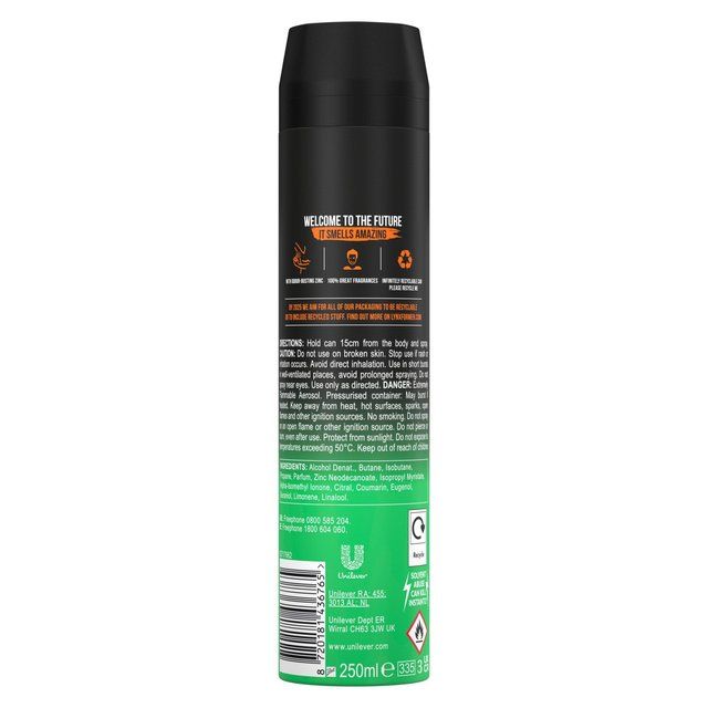 Lynx Men Deodorant Bodyspray Aerosol Jungle Fresh 250ml