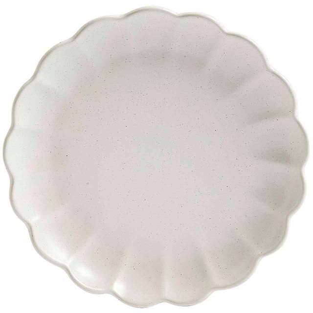 M&S 12 Piece Scallop Dinner Set Natural 12 per pack