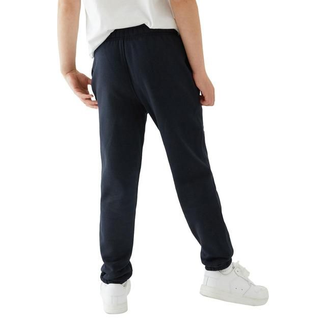 M&S 2pk Regular Fit School Joggers 4-10 Years Navy