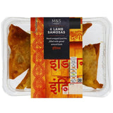 M&S 4 Hand Wrapped Lamb Samosas 200g