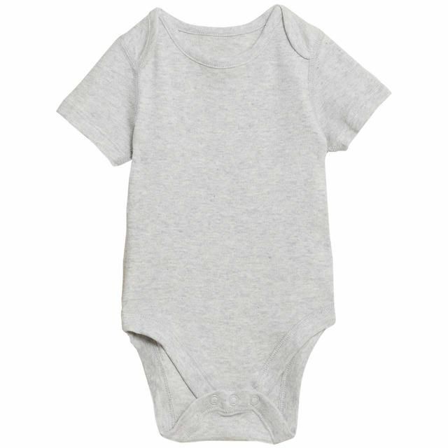 M&S 7pk Lion Bodysuits Newborn-3 Y Grey Mix