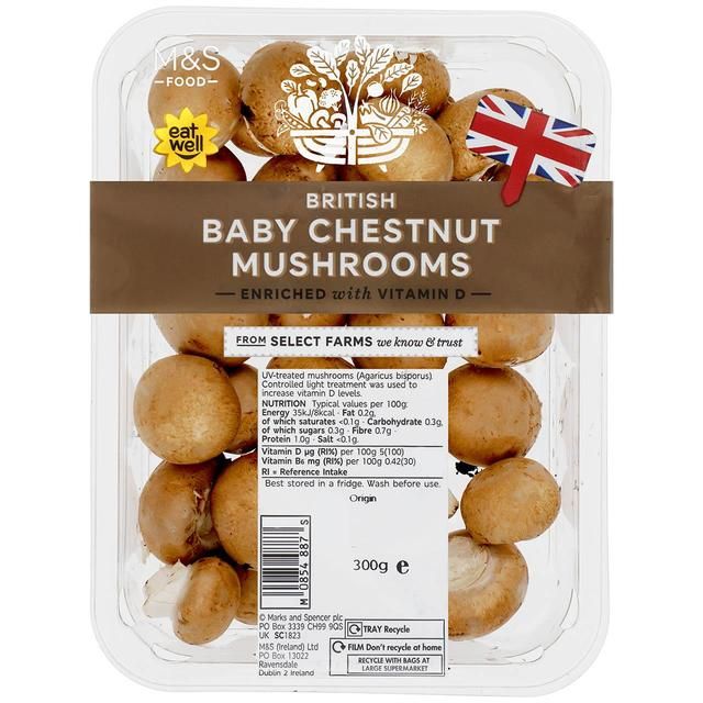 M&S Baby Chestnut Mushrooms 200g