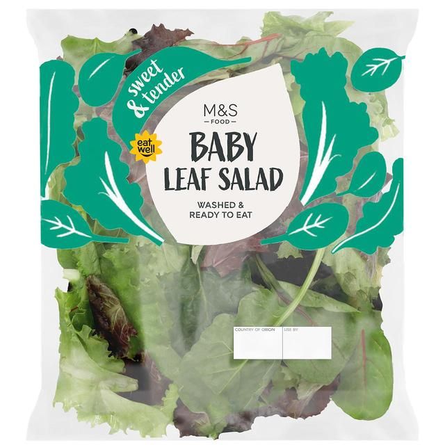 M&S Baby Leaf Salad Washed & Ready to Eat 80g