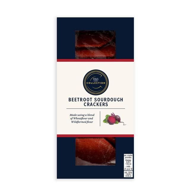 M&S Beetroot Sourdough Crackers 130g