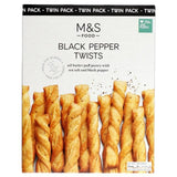 M&S Black Pepper Twists Twin Pack   250g