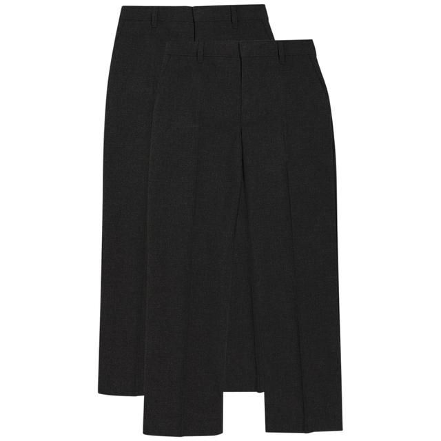 M&S Boys 2Pk Regular Leg Adj Hem Trs 3-4 Y 2 per pack