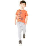 M&S Boys Draw Cord Joggers Grey 4-5 Years
