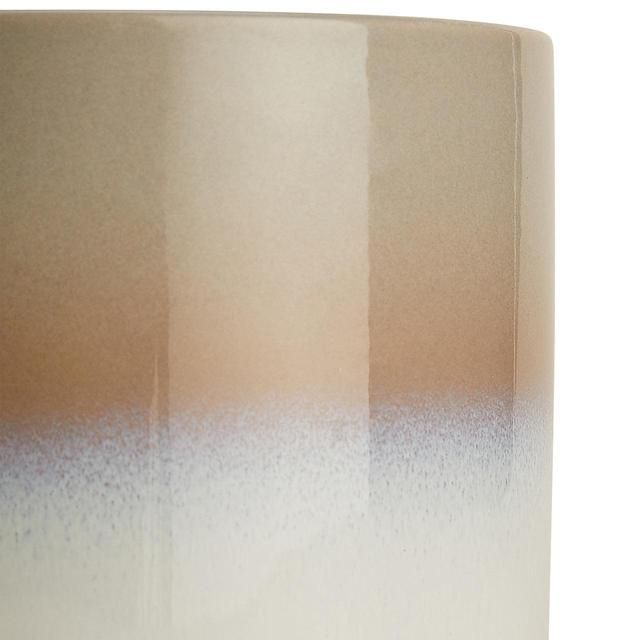 M&S Ceramic Reactive Glazed Small Planter Grey Mix