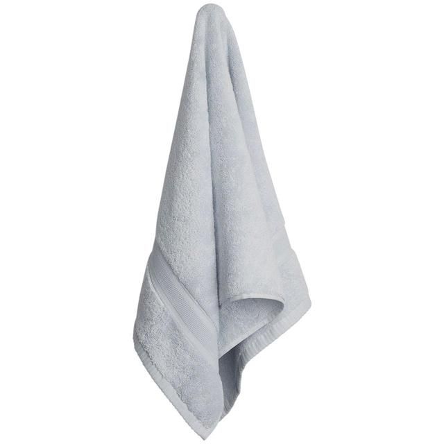 M&S Collection Super Soft Pure Cotton Antibacterial Face Towel Silver Grey 2 per pack