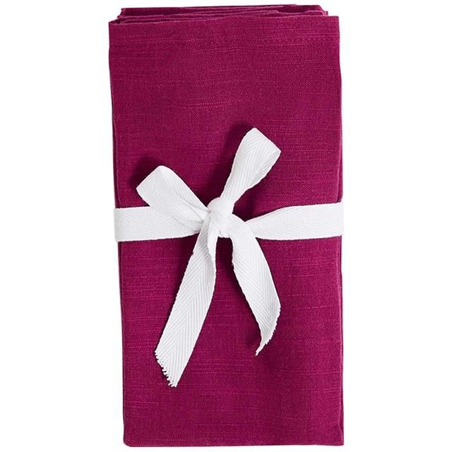 M&S Cotton Cabana Napkins Purple 4 per pack