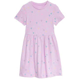 M&S Cotton Rich Dress 2-7 Years Pink
