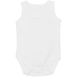 M&S Cotton Sleeveless Bodysuits 7 Pack White