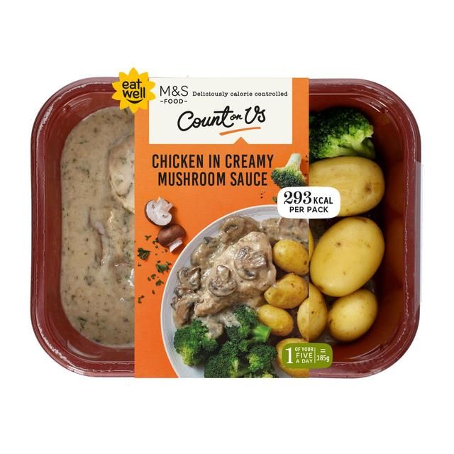 M&S Count On Us Chicken in Creamy Mushroom Sauce 370g