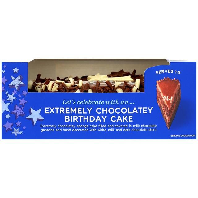 M&S Extremely Chocolatey Birthday Cake   800g