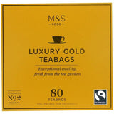 M&S Fairtrade Luxury Gold Teabags   80 per pack