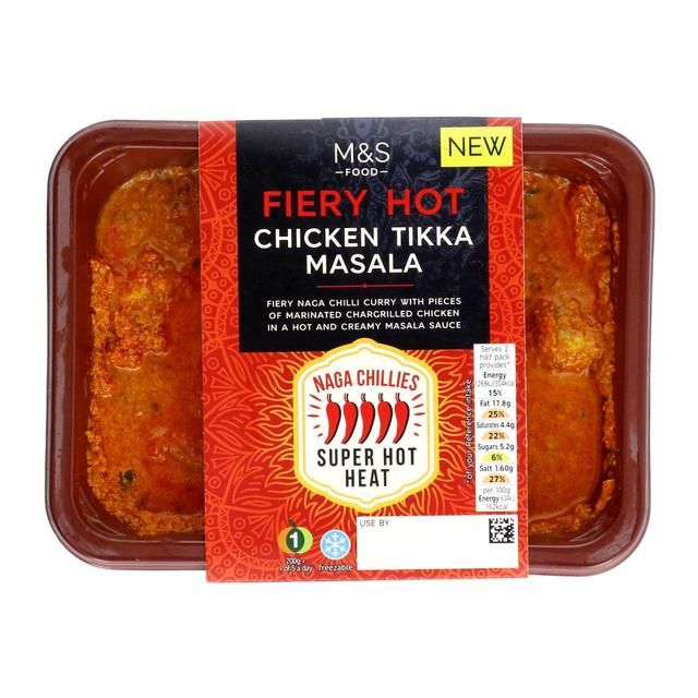 M&S Fiery Hot Chicken Tikka Masala 400g