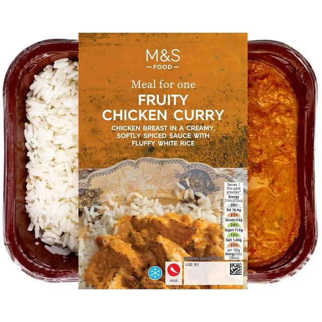 M&S Fruity Chicken Curry with Rice 400g