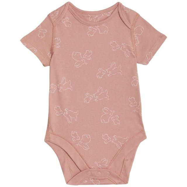 M&S Girls Bodysuits 18-24 Months Pink 7 Pack 7 per pack
