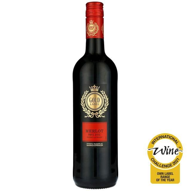 M&S Gold Label Merlot 75cl