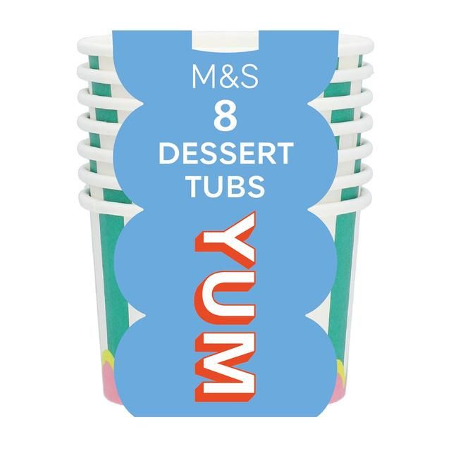 M&S Green Paper Dessert Tubs 8 per pack