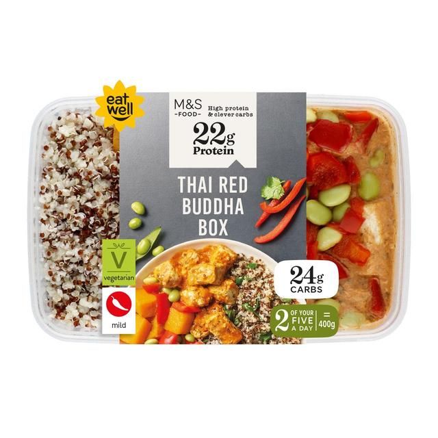 M&S High Protein Thai Red Tofu Buddha Box 400g