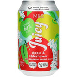 M&S Juicy Sparkling Apple & Elderflower Water 4 x 330ml