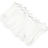 M&S Kids 7pk Cotton Trainer Liner Socks 3-16 Years White