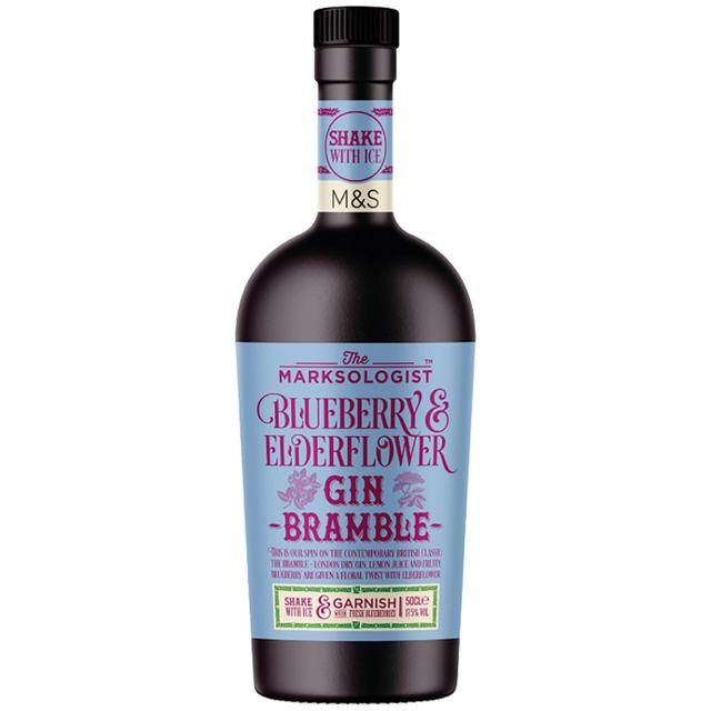 M&S Marksologist Blueberry & Elderflower Gin Bramble 50cl