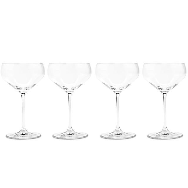 M&S Maxim Crystal Champagne Saucers 380ml 4 per pack