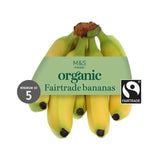 M&S Organic Fairtrade Bananas   5 per pack