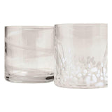 M&S Patterned White Tumblers Set 4 per pack