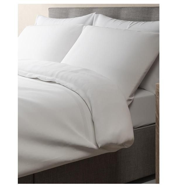 M&S Percale Duvet Cover Single-King Size White