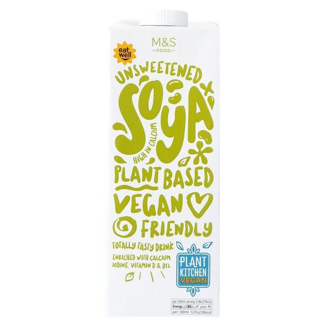 M&S Plant Kitchen Unsweetened Soya Drink 1L