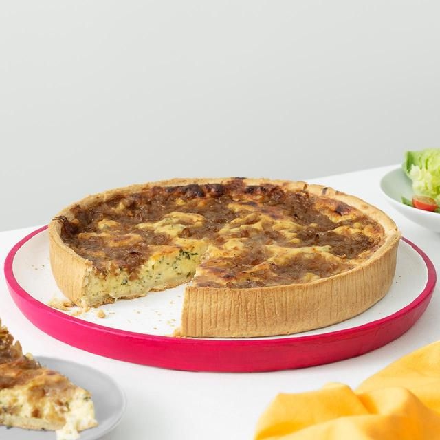 M&S Quiche with Caramelised Onion Cheddar & Emmental Cheese 1.5kg